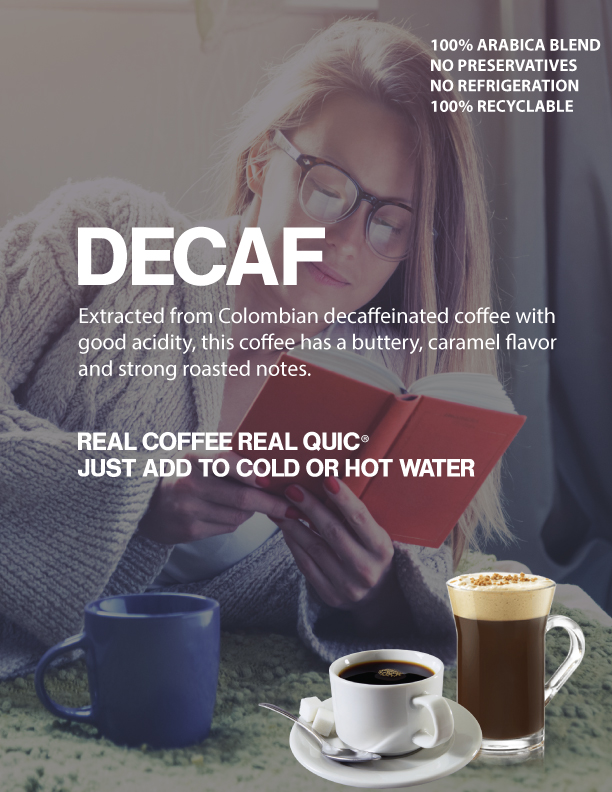 QuicFix® Decaffeinated Cold Brew Coffee